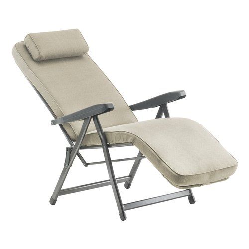 Sedia sdraio con poggiapiedi metal f.a.r. par79n paradiso sabbia