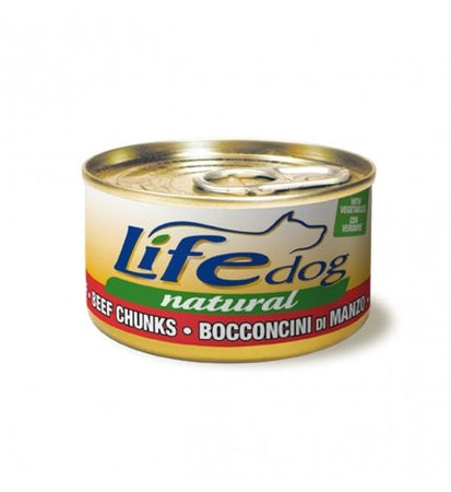 Life Pet Care Dog Natural Scatoletta Bocconcini di Manzo per Cani 90gr