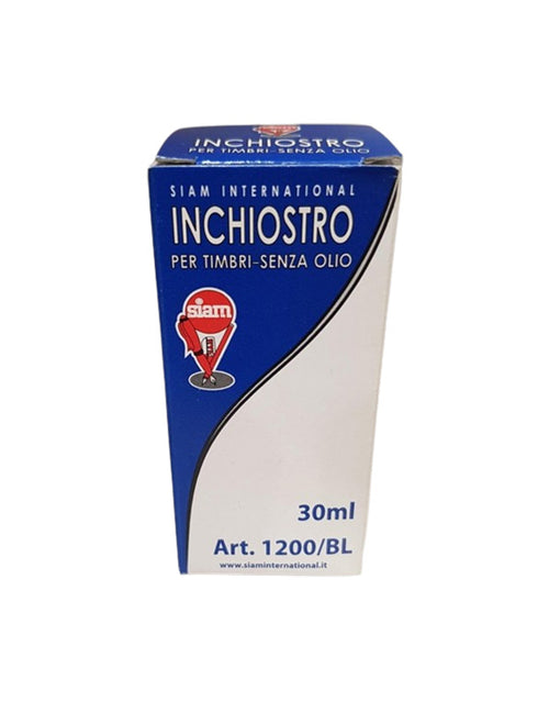 Inchiosto blu per timbri senza olio 30 ml