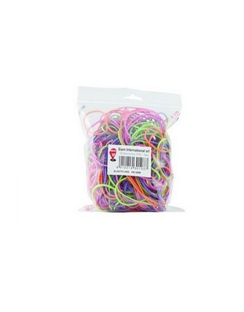 Confezione elastici vari colori 100g