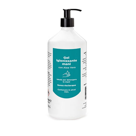 Gel igienizzante mani con aloe vera, funzione idratante, disinfettante e antibatterico con azione rapida