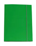 Cartellina 3 lembi con elastico verde