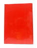 Cartellina 3 lembi con elastico rossa