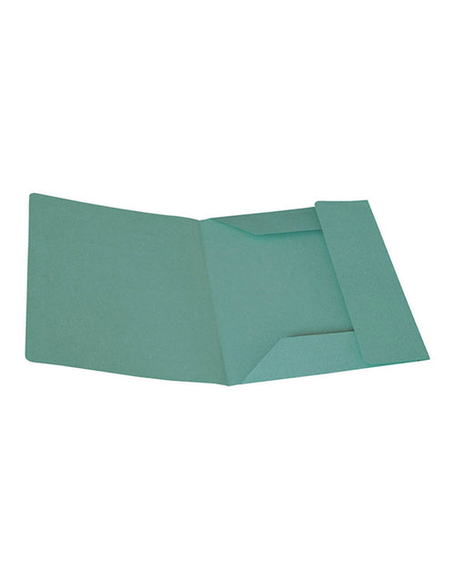 Cartelline 3 lembi in cartoncino verde