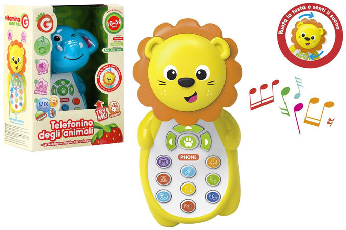 TELEFONO ANIMALI LUCE E SUONI 2 ASS
