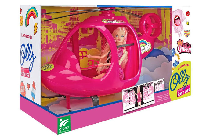 BAMBOLA OLLY C/ELICOTTERO