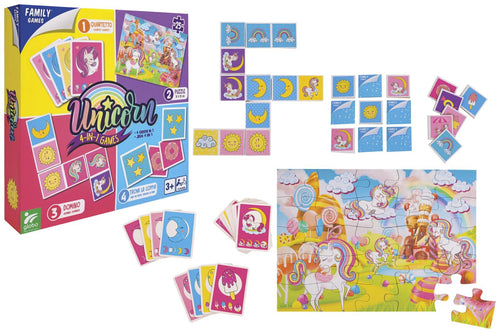 GIOCO UNICORNO 4 GIOCHI