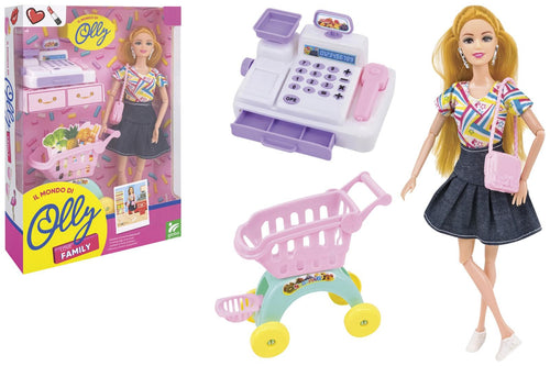 BAMBOLA OLLY C/CARRELLO SPESA