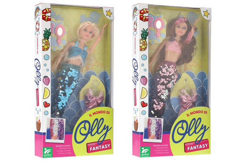BAMBOLA SIRENA OLLY C/PAILETTES