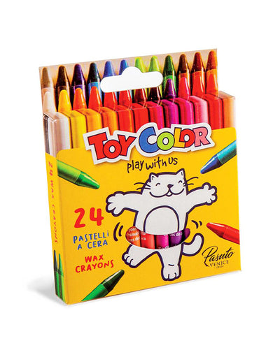 Colori a cera 24 pastelli ToyColor