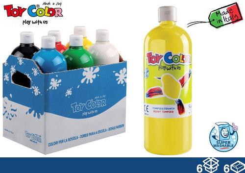 Colore Tempera 1000ml Assortito