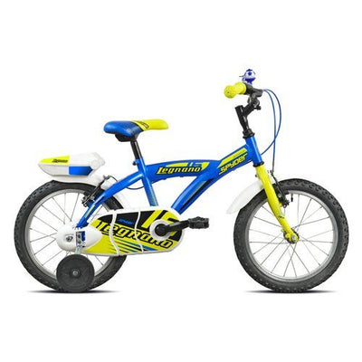 Bicicletta legnano 22l670 spider blu e giallo