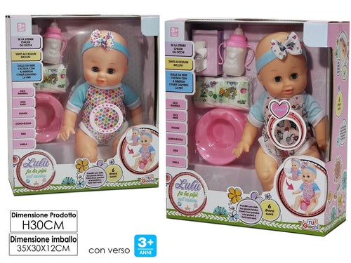 BAMBOLA LULU FA PIPI NEL VASINO