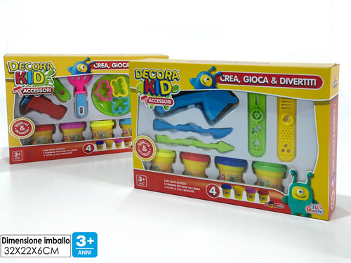 PLASTILINA CON 4 VASETTI E FORMINE