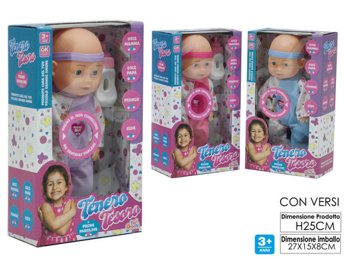 BAMBOLOTTO TENERO TESORO CON VERSI H.25