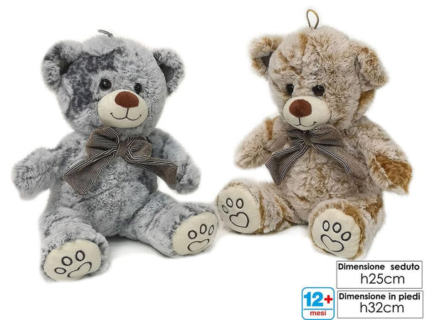 PELUCHE ORSO CM. 25 2 COLORI