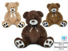 PELUCHE ORSO CM.80 3 ASS