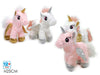 PELUCHE UNICORNO C/ALI CM.25 4 ASS