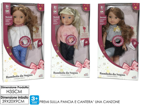 BAMBOLA DA SOGNO 3 ASS