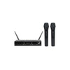 Kit microfoni karma set 5002 doppio radiomicrofono palmare uhf nero