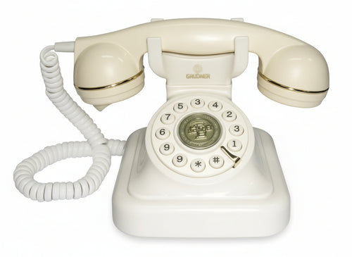 Brondi vintage 20 (bianco) - telefono corded - design retro - BROVINTAGE20BK