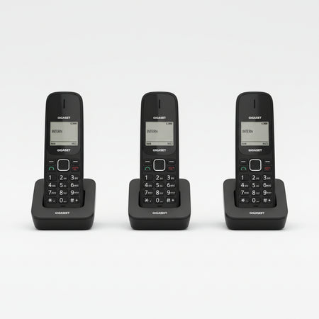 Brondi gala trio telefono dect nero identificatore di chiamata - BROGALATRIOBK