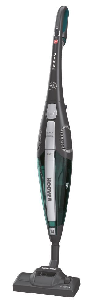 Hoover diva dve02bl 011 aspirapolvere elettrica ac secco epa senza sacchetto 0,8 l 750 w nero, turchese - 39400929