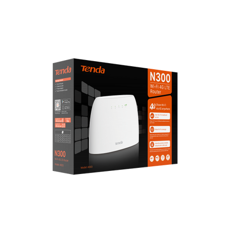 Router Mobile Tenda 4G03 - N300 - Wi-Fi 4G LTE