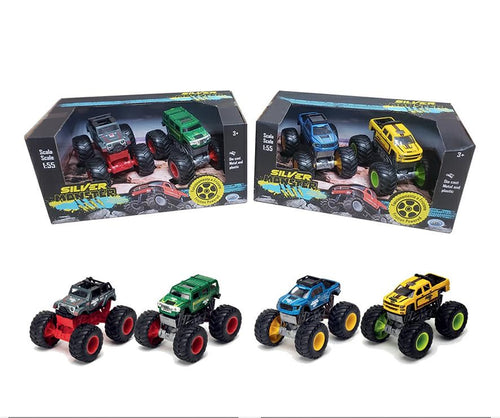 2 JEEP METALLO SILVER MONSTER