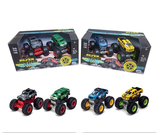 2 JEEP METALLO SILVER MONSTER