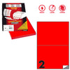 Etichetta Adesiva C/509 Rosso Fluo 100Fg A4 210X148,5Mm (2Et/Fg Markin