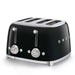 Smeg toaster 4x4 50�style black tsf03bleu - 8017709263362