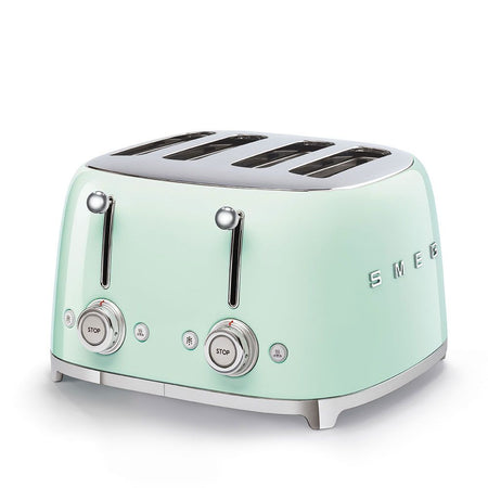 Smeg tostapane tsf03pgeu a 4 fette potenza 2000 w colore verde pastello - 8017709263386