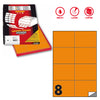 Etichetta Adesiva C/512 Arancio Fluo 100Fg A4 105X74,25Mm (8Et/Fg Markin