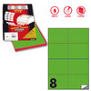 Etichetta Adesiva C/512 Verde Fluo 100Fg A4 105X74,25Mm (8Et/Fg Markin