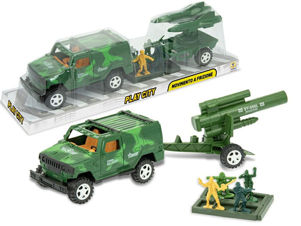 CUPOLA MILITARE JEEP + RIMORCHIO 2 ASS