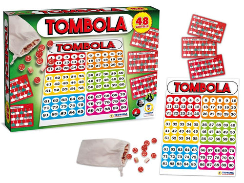 TOMBOLA 48 CARTELLE CON FINESTRELLE APRIBILI