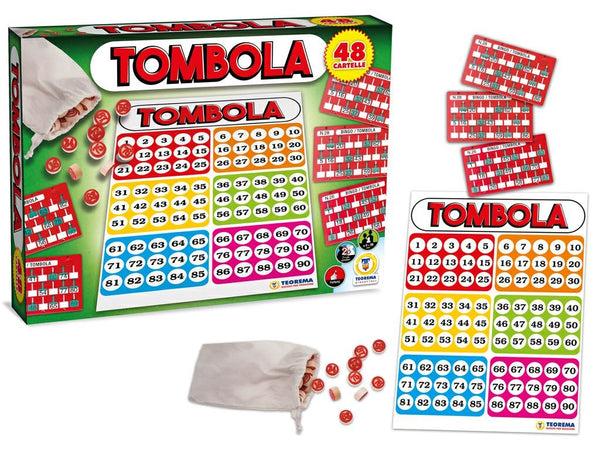 TOMBOLA 48 CARTELLE CON FINESTRELLE APRIBILI