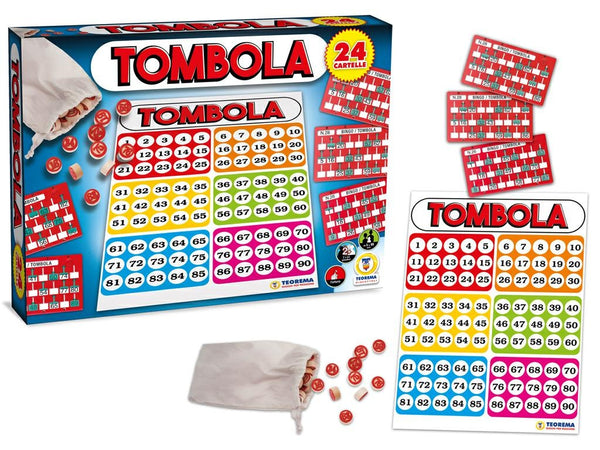 TOMBOLA 24 CARTELLE CON FINESTRELLE APRIBILI