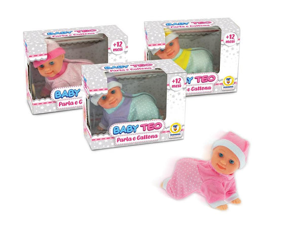 BAMBOLA BABY TEO GATTONANTE