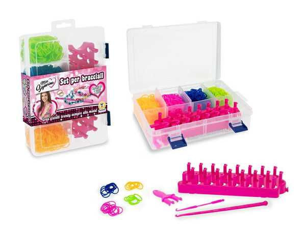 TELAIO CON ANELLI DI 4 COLORI X BRACCIALI