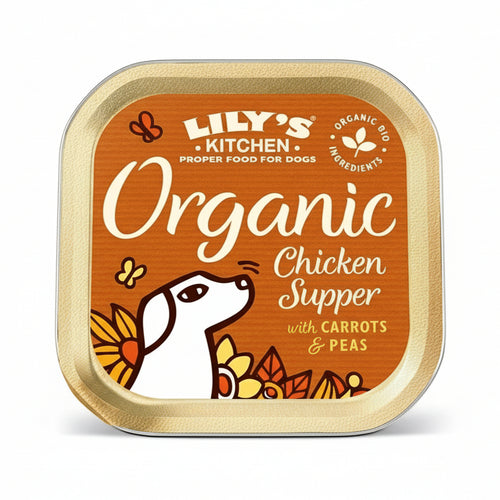 Lily's Kitchen Organic Chicken Supper con Pollo e Carote per Cani Adulti 150gr