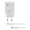 Cellularline usb-c charger kit 20w - usb-c to lightning - iphone 8 or later caricabatterie da rete usb-c 20w per la carica alla massima velocità di iphone 8 e successivi con cavo usb-c to lightning - ACHIPHKITC2LMFI20W