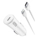 Cellularline usb-c car charger kit 20w - usb-c to lightning - iphone 8 or later caricabatterie da auto usb-c 20w per la carica alla massima velocità di iphone 8 e successivi con cavo usb-c to lightning - CBRIPHKITC2LMFI20W