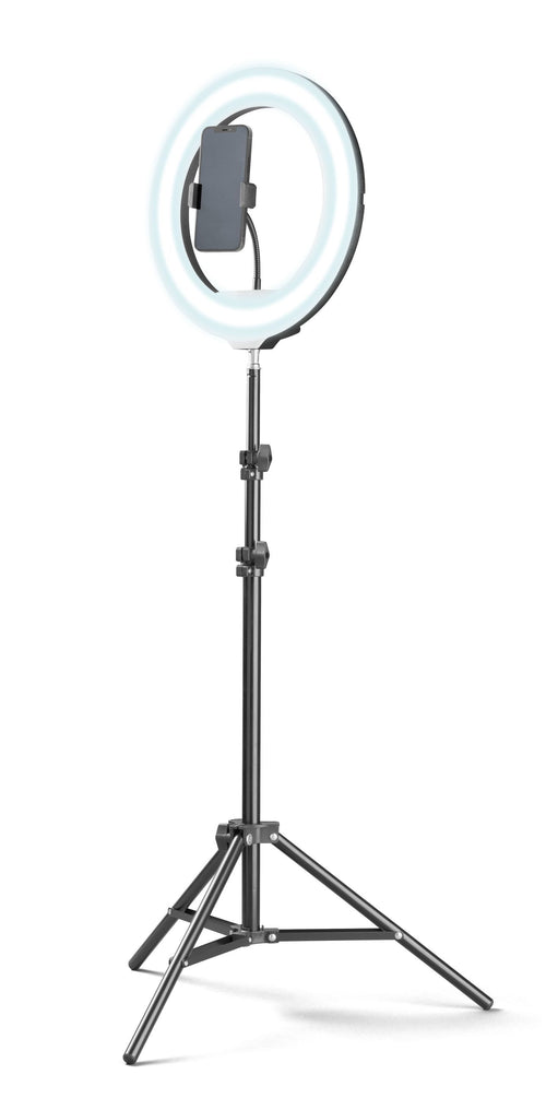 Tech pop selfie ring pro - universale anello led con treppiede da 1.60m per riprese video e selfie - SELFIERINGPROK