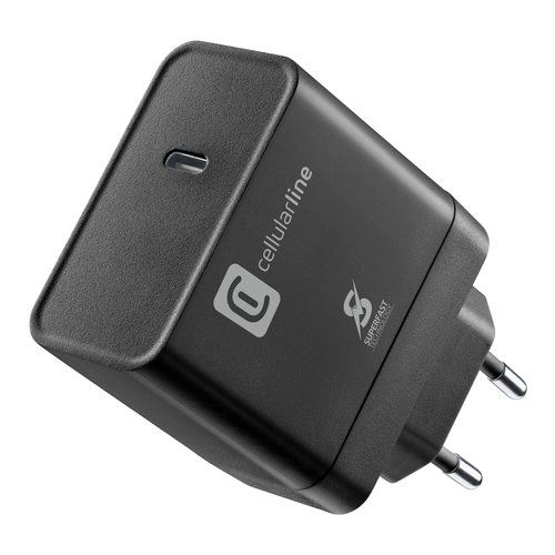 Cellularline charger ultra pd 65w caricabatterie da rete usb-c 65w - ACHSMUSBC65WK