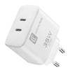 Cellularline dual charger 35w caricabatterie da rete power delivery 35w con doppia porta usb-c - ACHIPHUSB2PD35WW