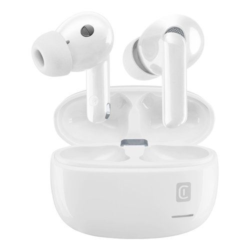 Cellularline eclipse auricolari wireless con custodia di ricarica e tecnologia anc ed enc - BTECLIPSETWSW