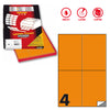 Etichetta Adesiva C/519 Arancio Fluo 100Fg A4 105X148,5Mm (4Et/Fg Markin