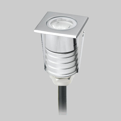 Faretto incasso LED moderno PAN International MINILED SQUARE alluminio spot calpestabile